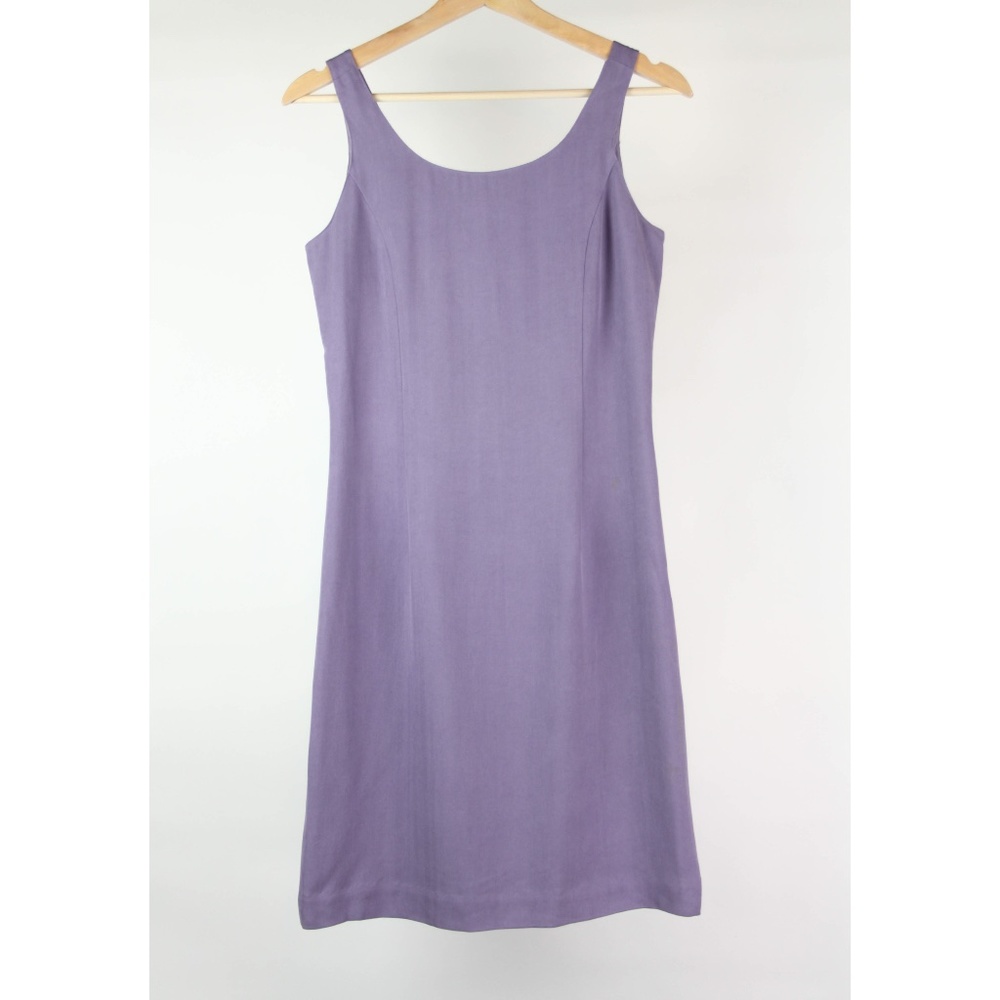 Tommy Bahama Dress Shift 100% Silk Tank Dress Size 4 Purple